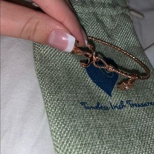 Irish Rose Gold Anchor Bracelet with Charm